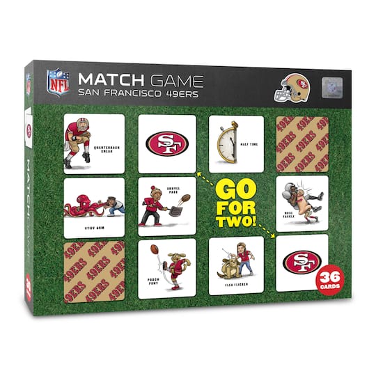 NFL Memory Match Game By Youthefan in San Francisco 49Ers | 2.5" x 2.5" | Michaels®